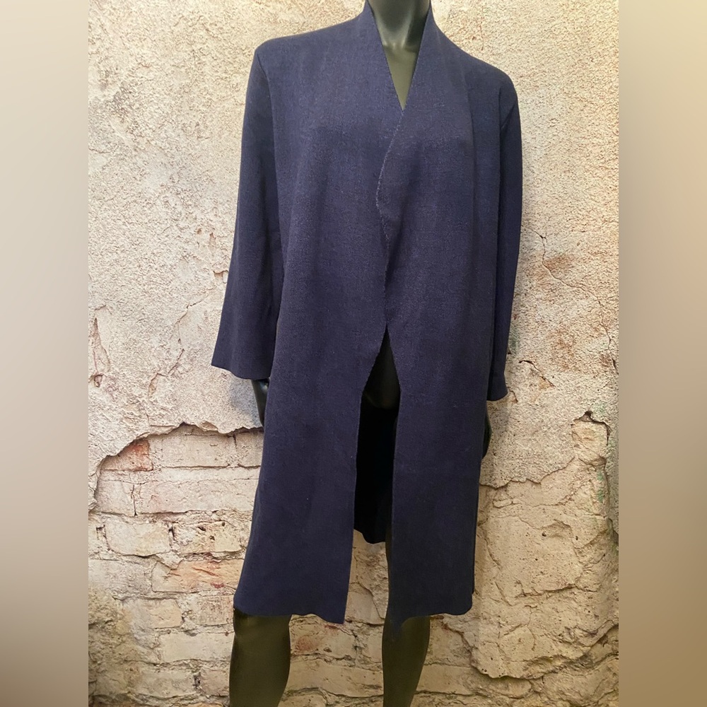 Saks Fifth Ave Navy Open Cardigan